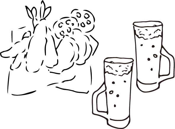 天ぷら周平のイラスト